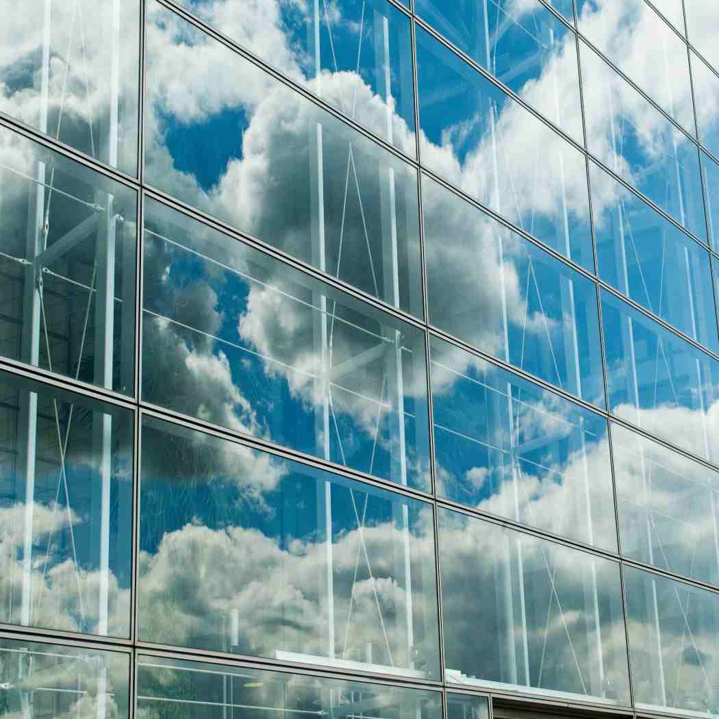 Buildings and clouds